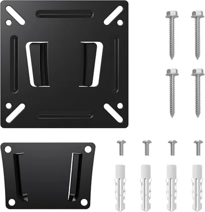 Flyruit Monitor Wall Mount Most Metal Iron TV Mount Bracket for 15.6 Inch