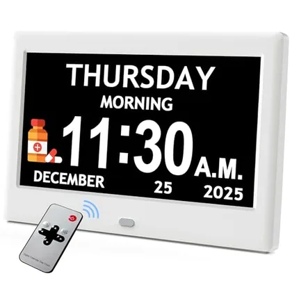 Flyruit 7'' Clocks for Seniors Elderly