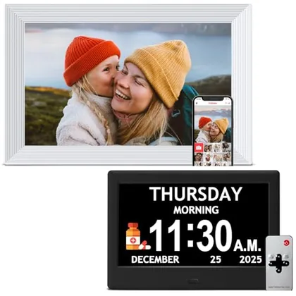 Flyruit 10.1'' Frameo WiFi Digital Picture Frame
